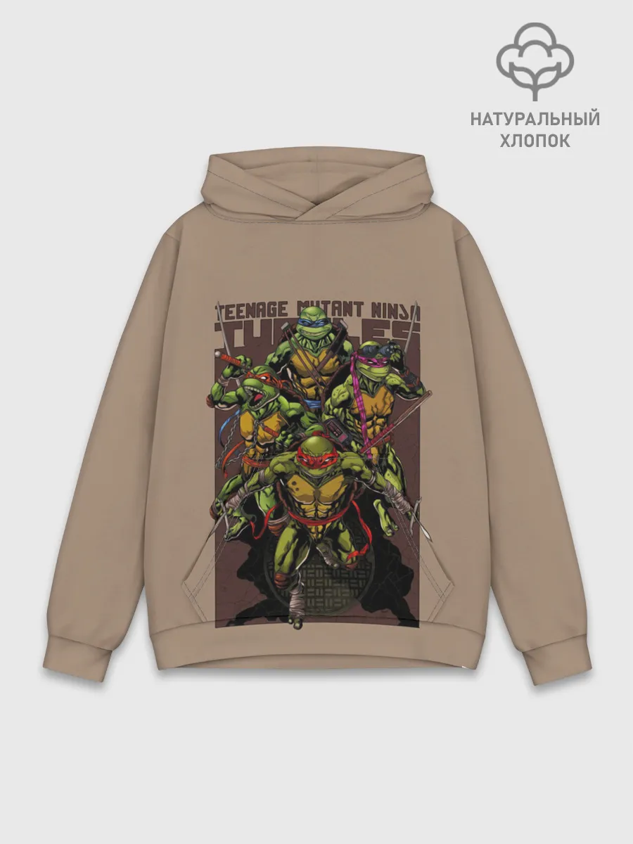 Худи мужской база хлопок / Черепашки-ниндзя