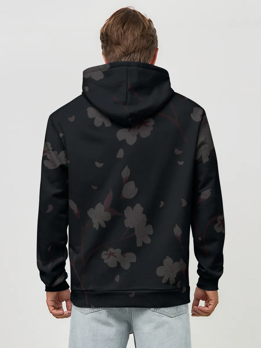 Худи мужской база хлопок / Сакура и рамен