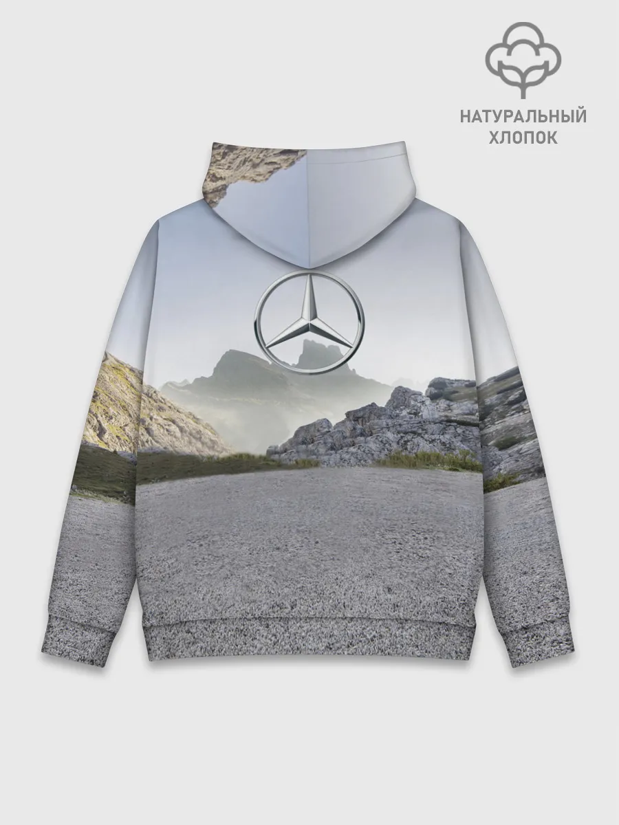Худи мужской база хлопок / Mercedes V8 Biturbo