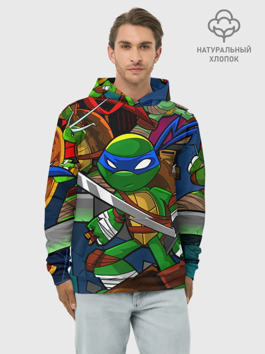 Худи мужской база хлопок / LEONARDO