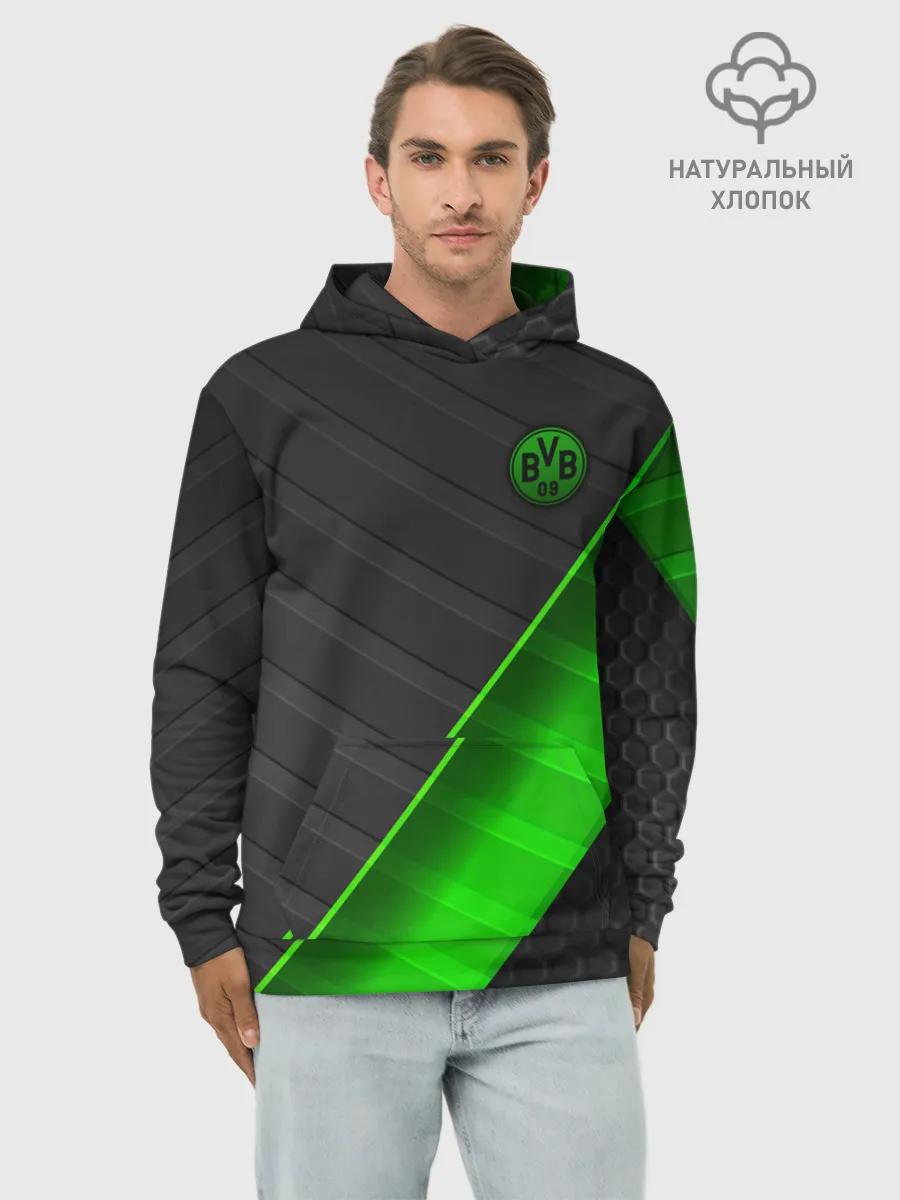 Худи мужской база хлопок / FC Borussia