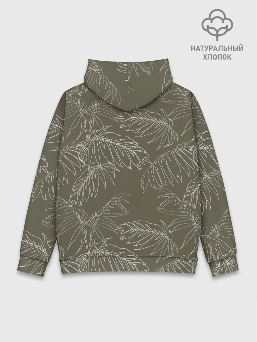 Худи мужской база хлопок / листья пальмы