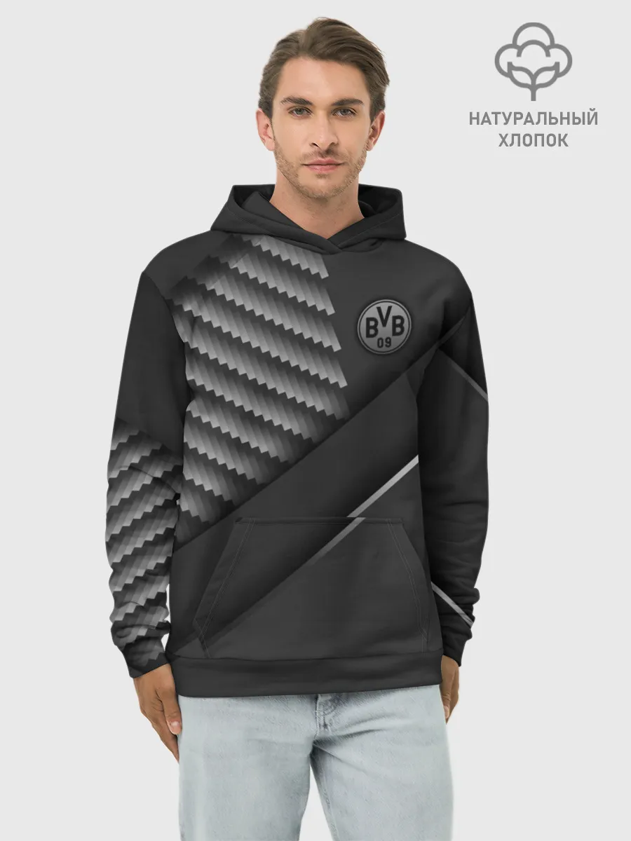 Худи мужской база хлопок / FC Borussia