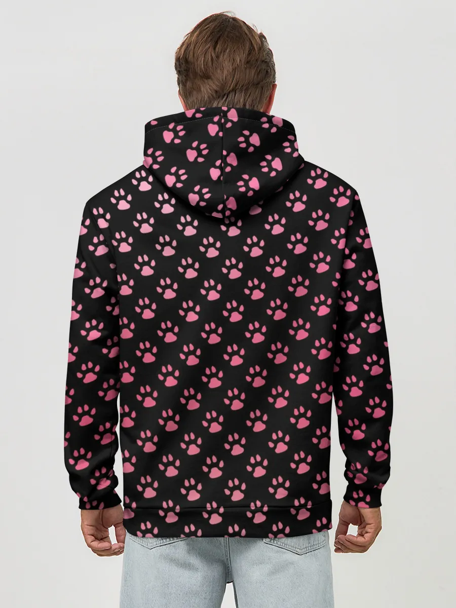 Худи мужской база хлопок / Лапки