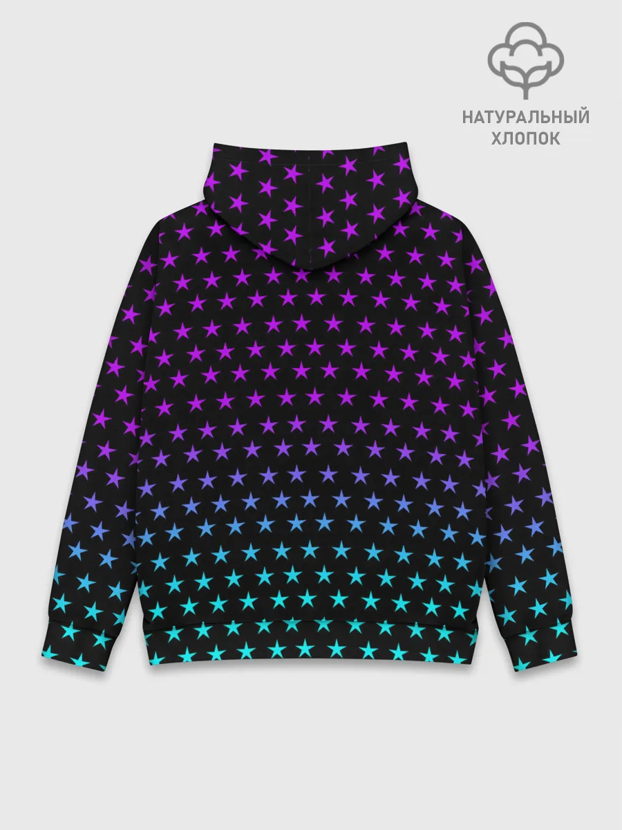 Худи мужской база хлопок / НЕОНОВЫЕ ЗВЁЗДЫ | NEON STARS