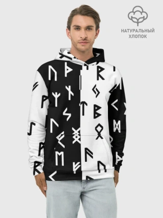 Худи мужской база хлопок / РУНЫ