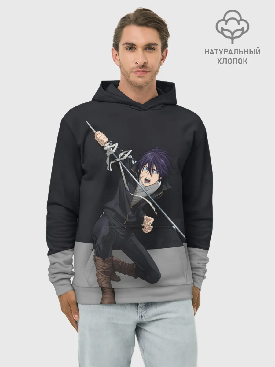 Худи мужской база хлопок / Бездомный бог. Ято