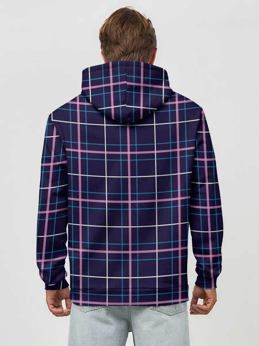 Худи мужской база хлопок / Шотландка