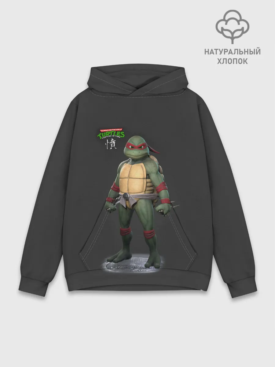 Худи мужской база хлопок / Черепашки-ниндзя