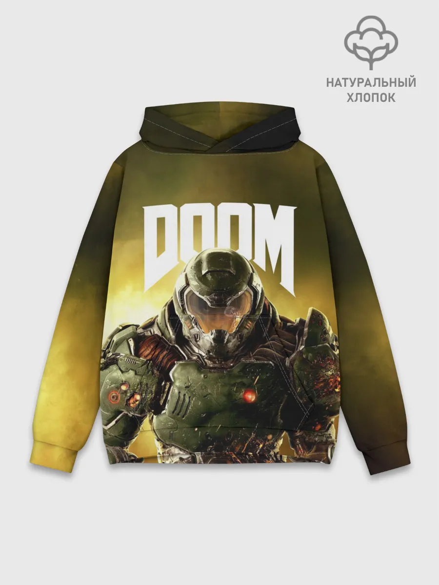 Худи мужской база хлопок / DOOM