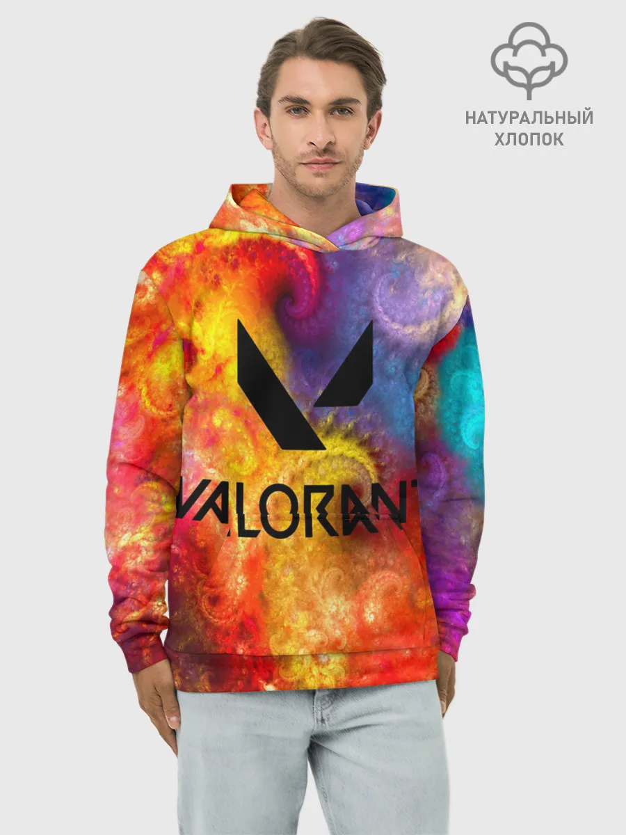 Худи мужской база хлопок / Valorant