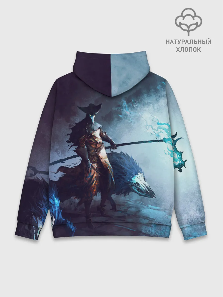 Худи мужской база хлопок / Plague Doctor painting