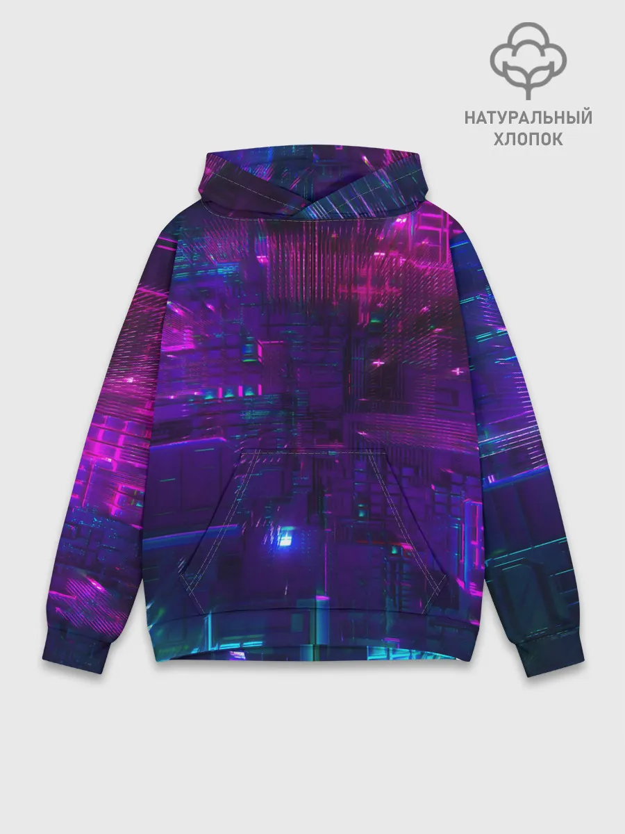 Худи мужской база хлопок / NEON