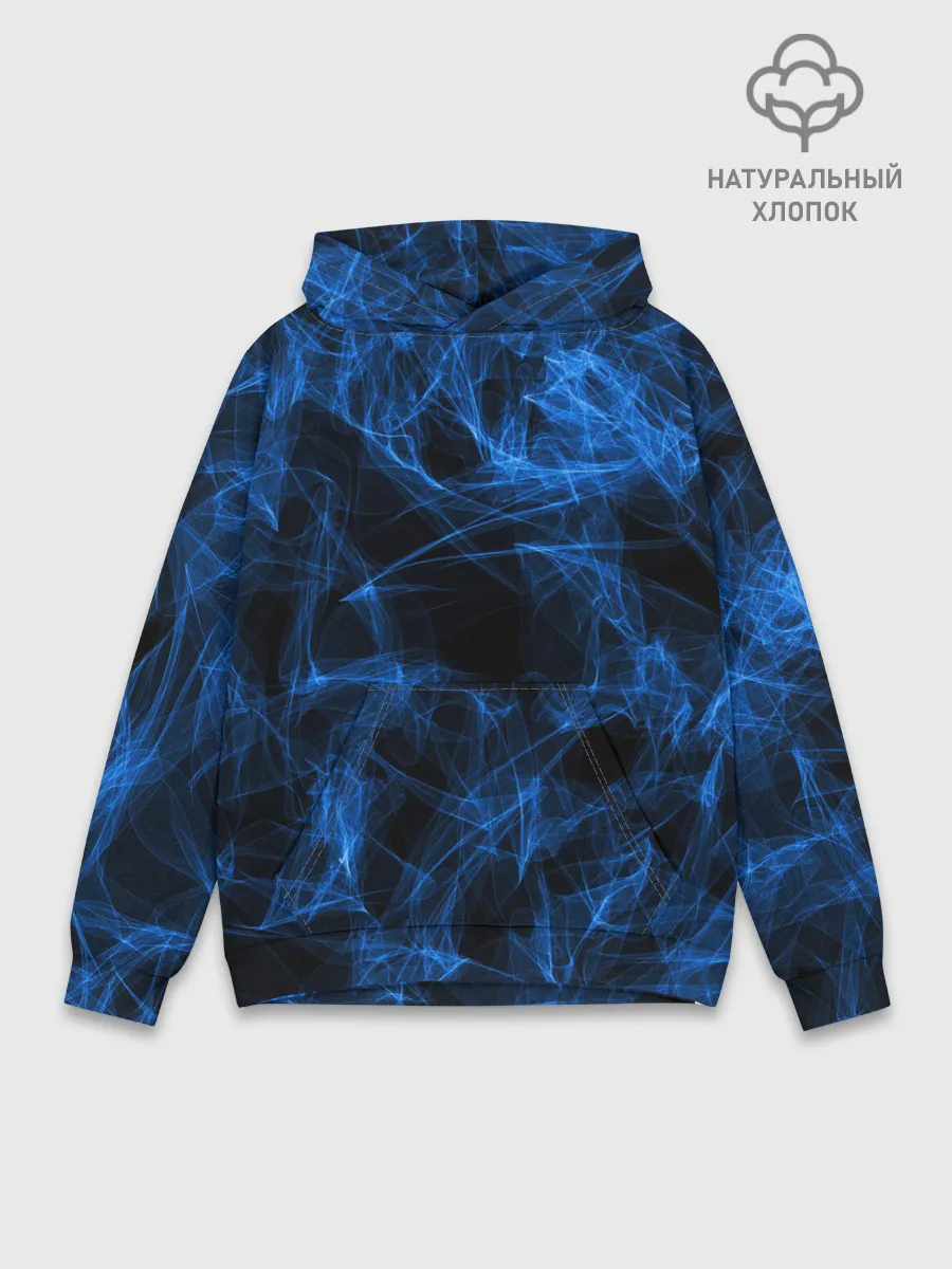 Худи мужской база хлопок / NEON SMOKES STRIPES