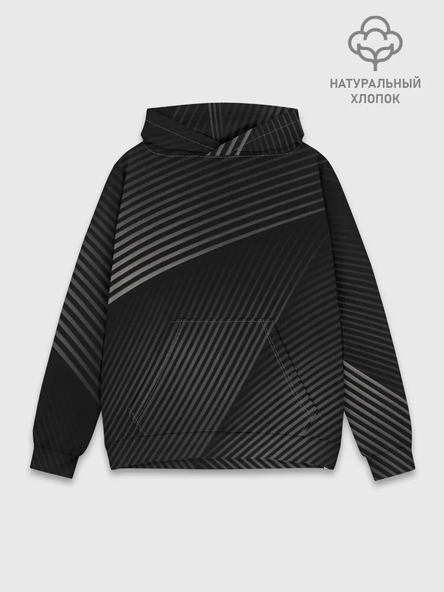 Худи мужской база хлопок / МЕТАЛЛИЧЕСКИЕ ПОЛОСЫ / METAL STRIPS