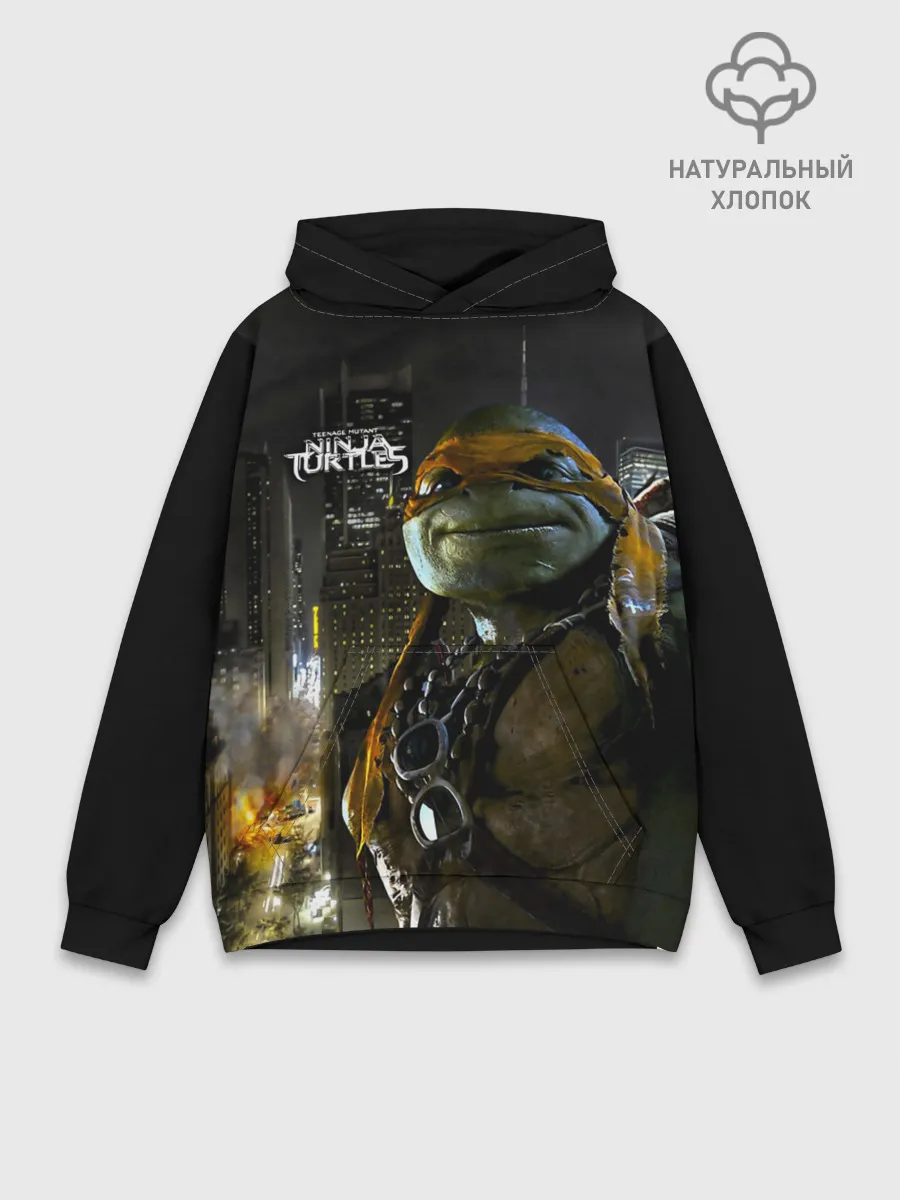Худи мужской база хлопок / Черепашки - ниндзя