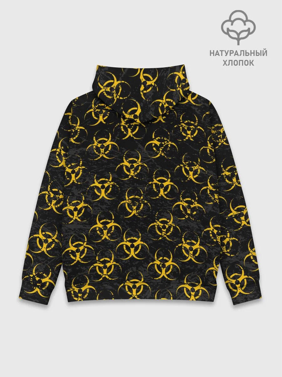 Худи мужской база хлопок / YELLOW BIOHAZARD