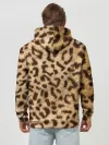 Худи мужской база хлопок / Леопард