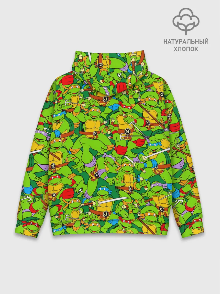 Худи мужской база хлопок / Черепашки - ниндзя