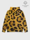 Худи мужской база хлопок / Леопард