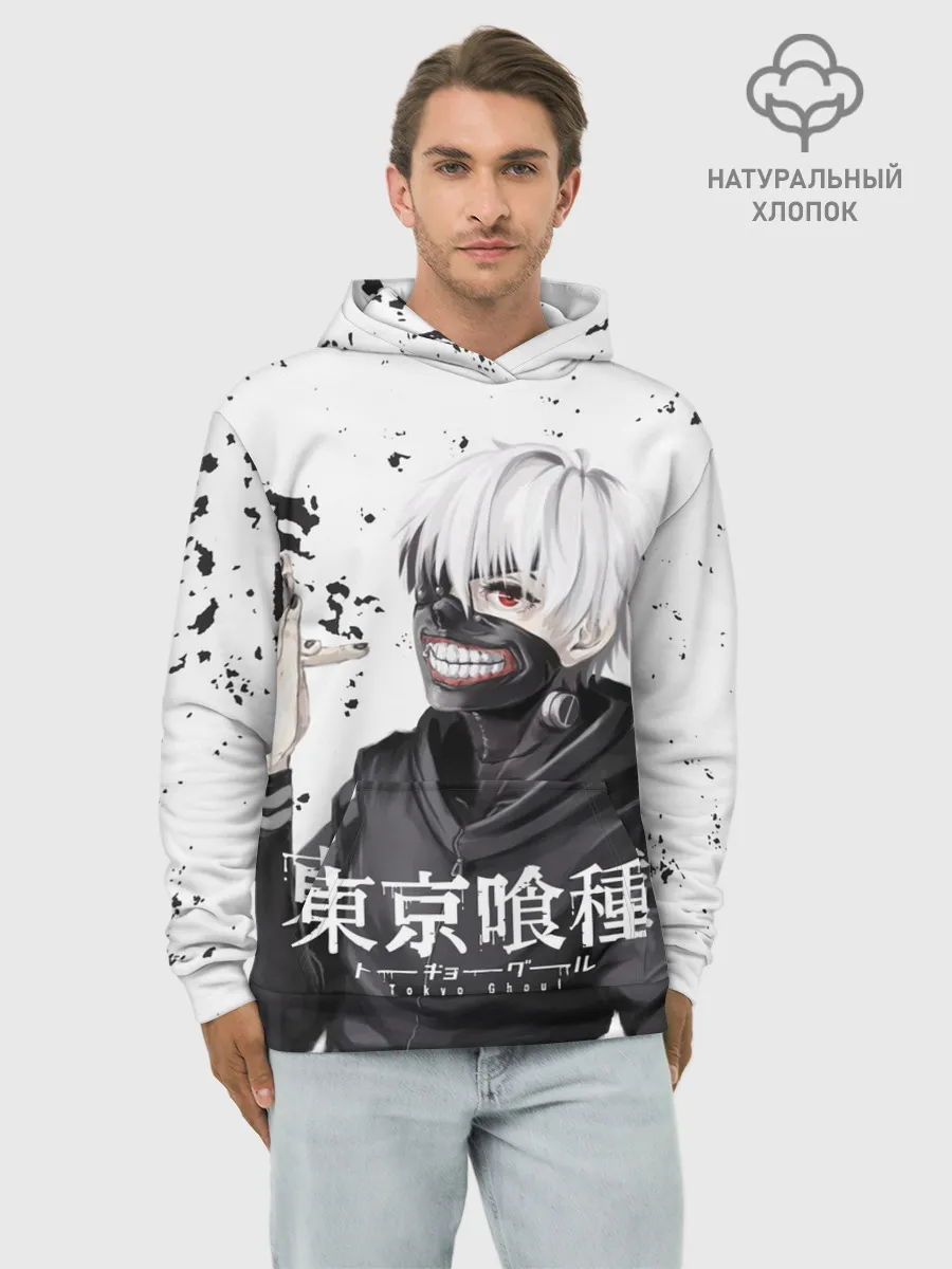 Худи мужской база хлопок / Токийский гуль