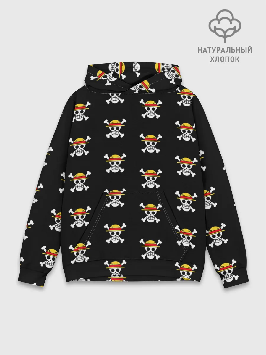 Худи мужской база хлопок / паттерн One Piece
