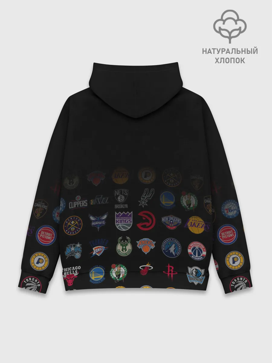 Худи мужской база хлопок / Atlanta Hawks