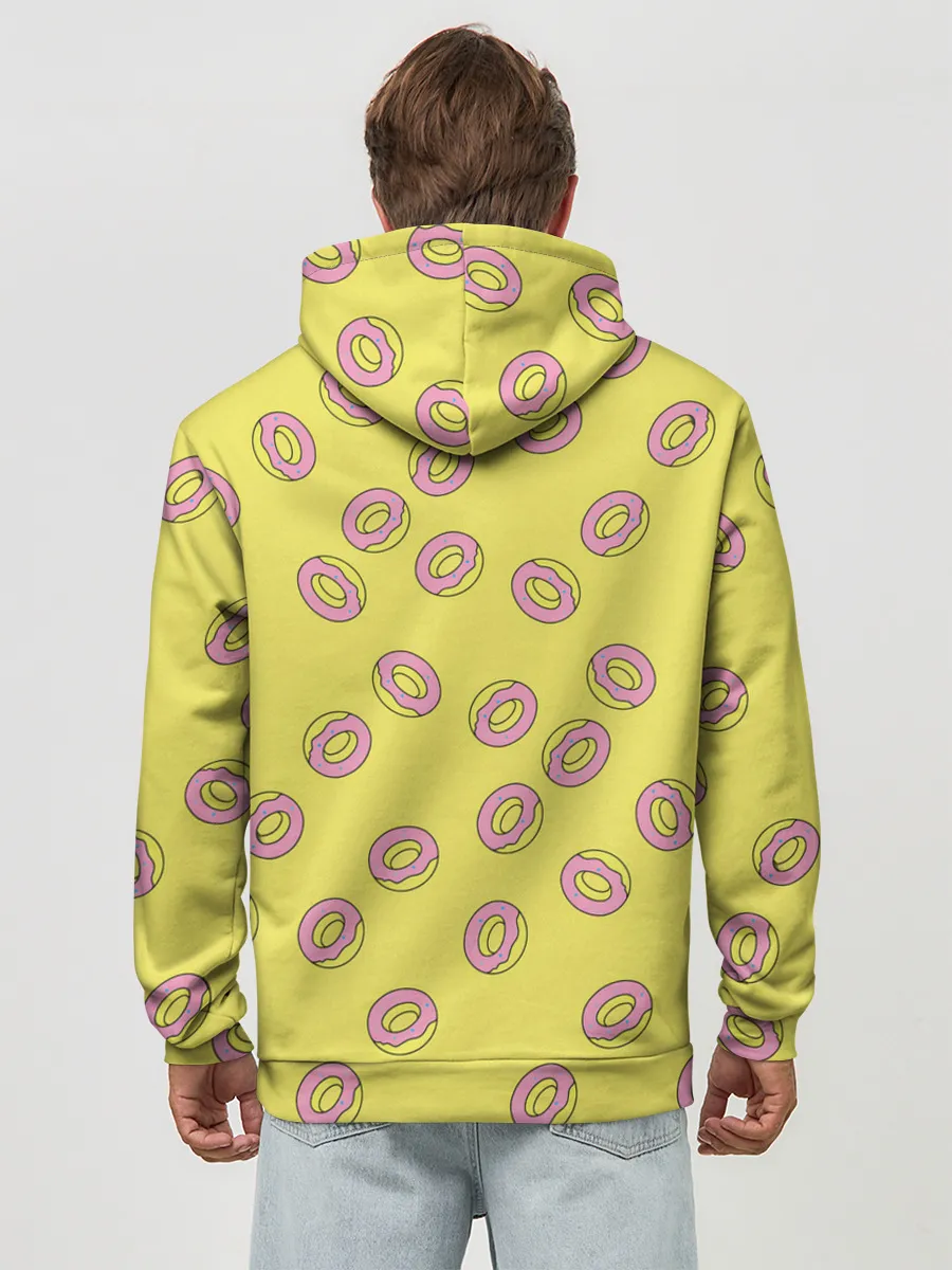 Худи мужской база хлопок / Пончики Донатс.