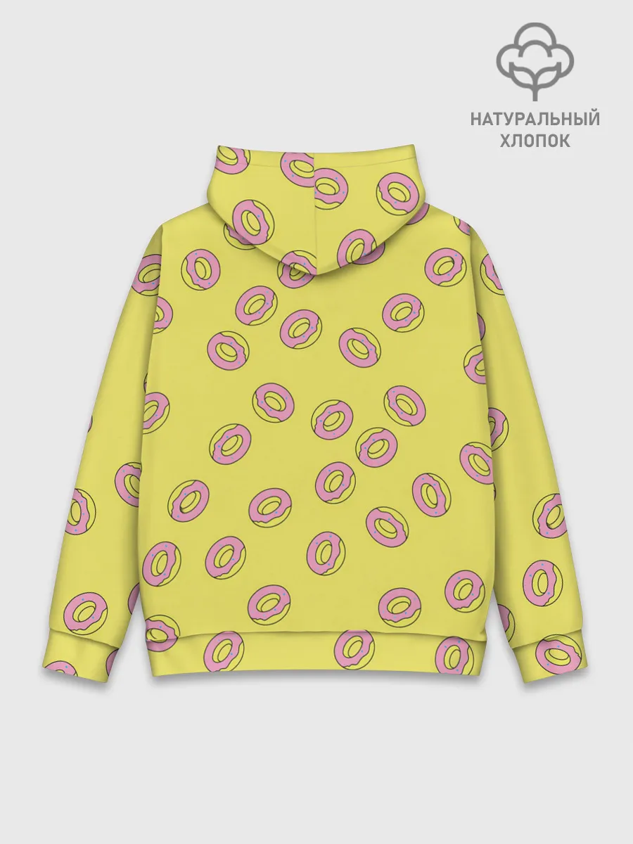 Худи мужской база хлопок / Пончики Донатс.