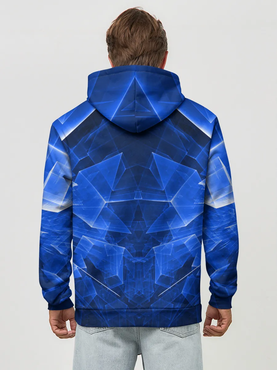 Худи мужской база хлопок / СИНЯЯ БРОНЯ