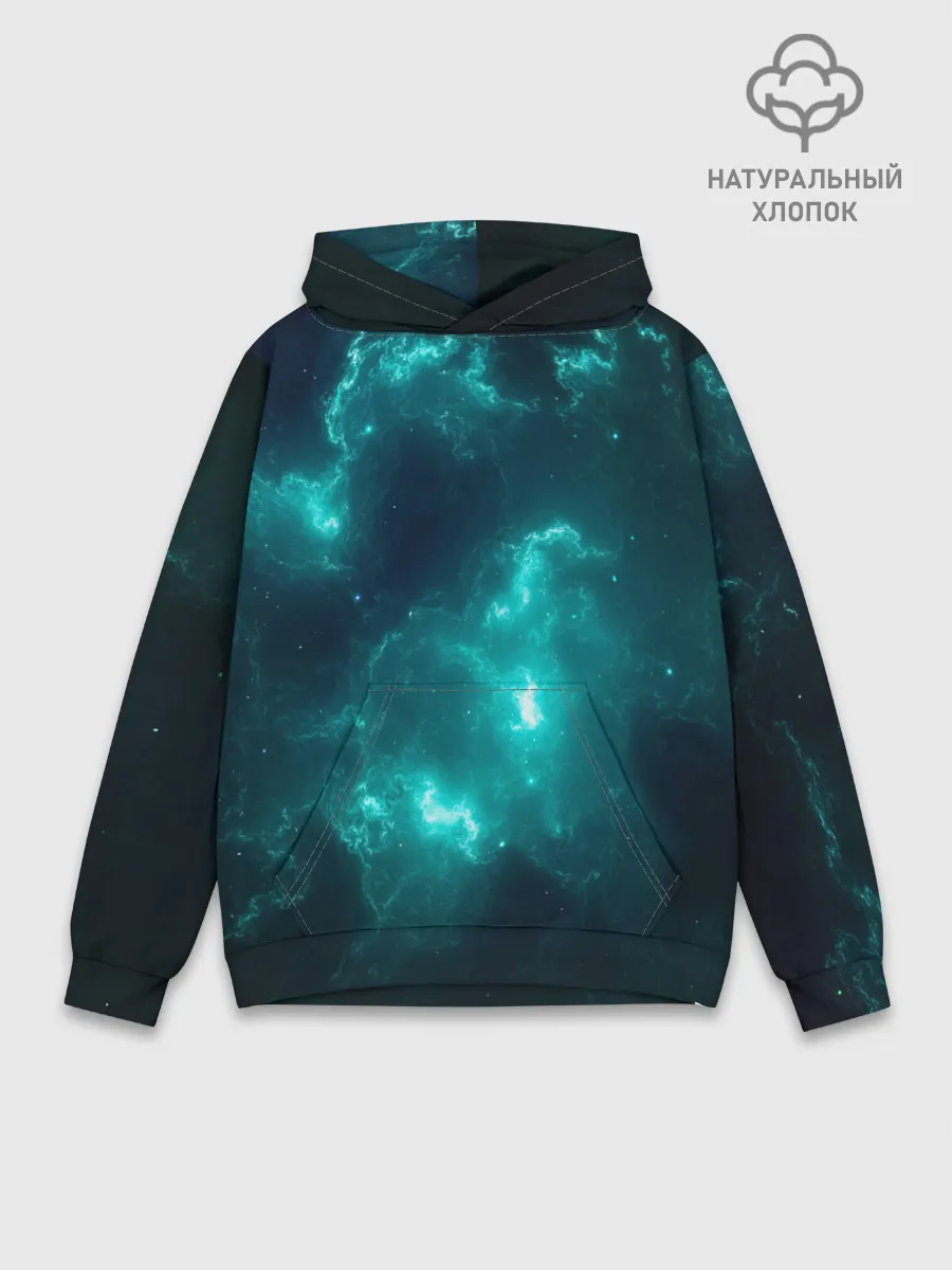 Худи мужской база хлопок / НЕОНОВЫЙ КОСМОС | NEON SPACE