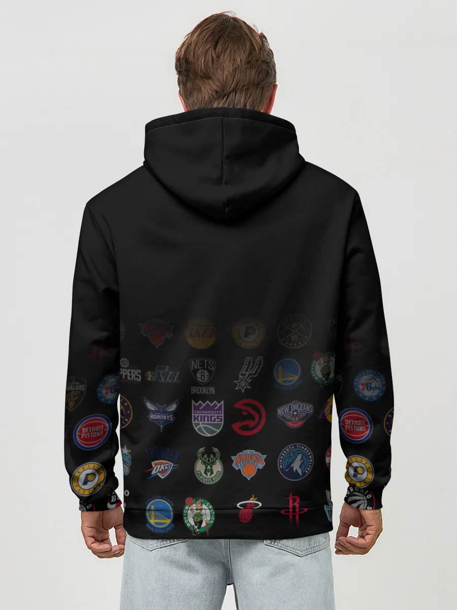 Худи мужской база хлопок / Los Angeles Clippers