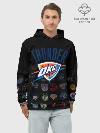 Худи мужской база хлопок / Oklahoma City Thunder