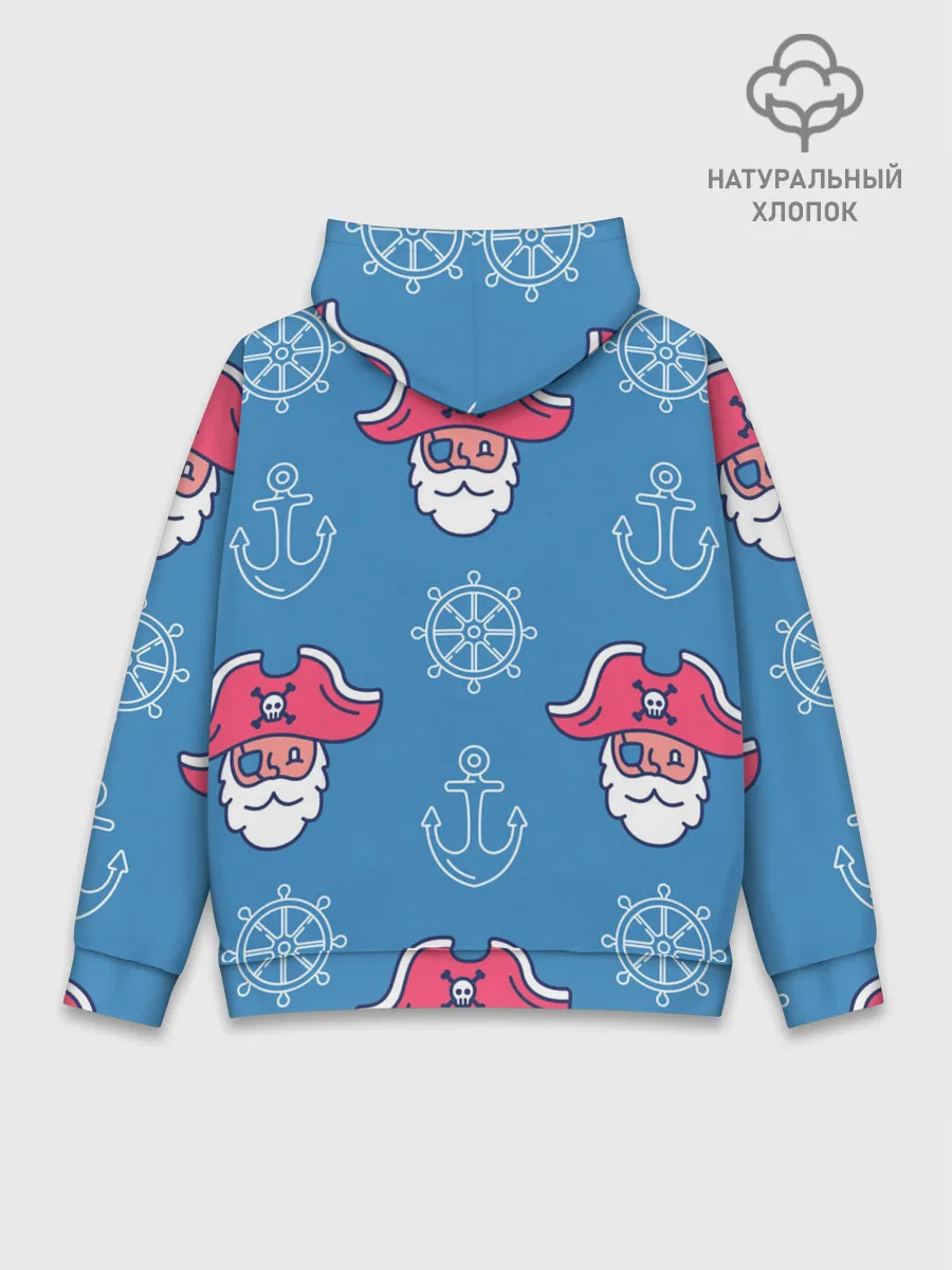 Худи мужской база хлопок / Пиратский арт