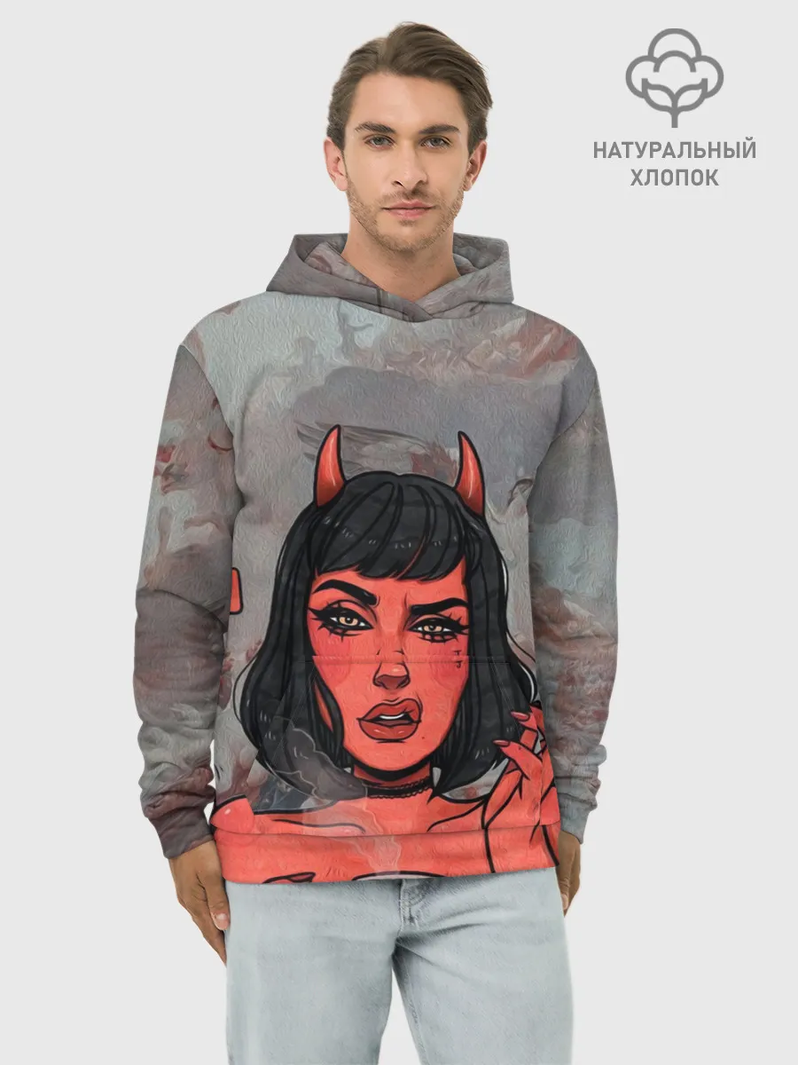 Худи мужской база хлопок / КОФЕЕК