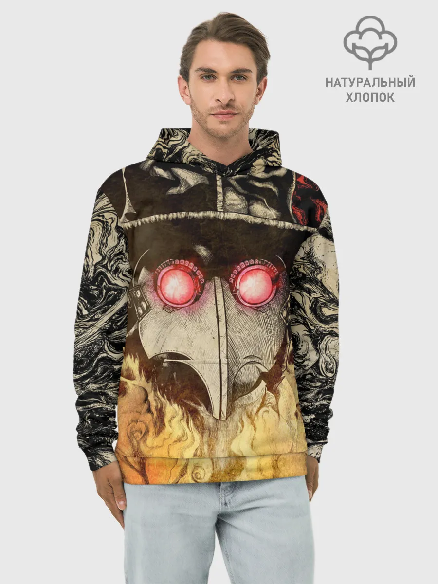 Худи мужской база хлопок / Чумной доктор Мор