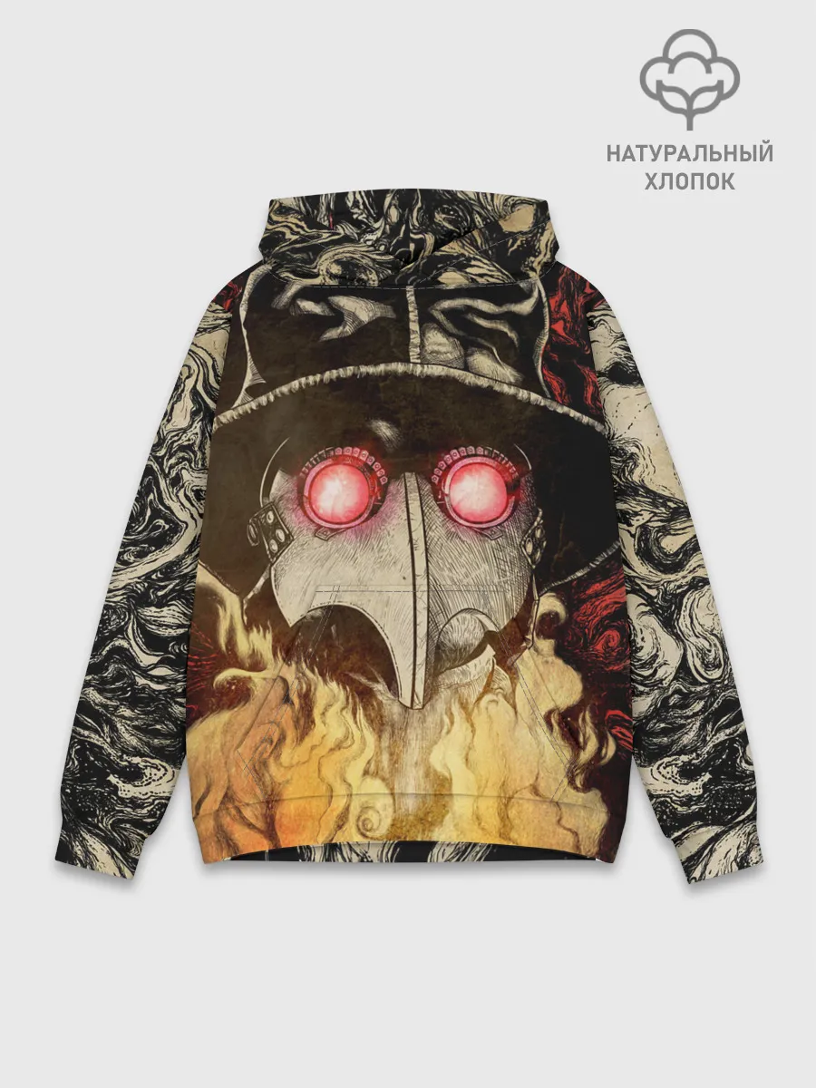 Худи мужской база хлопок / Чумной доктор Мор