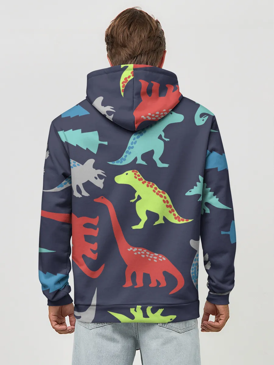 Худи мужской база хлопок / Динозавры