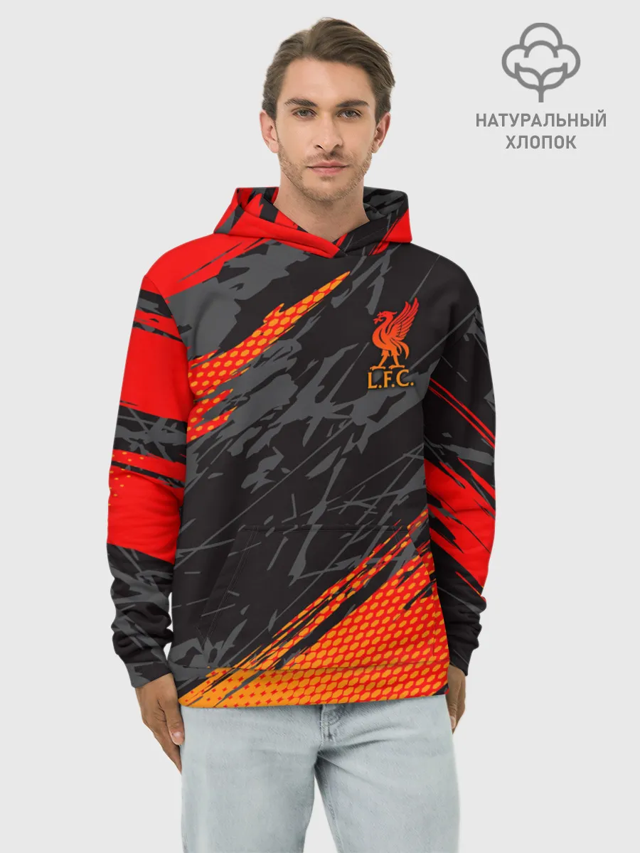Худи мужской база хлопок / Liverpool F.C.