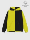 Худи мужской база хлопок / BLACK YELLOW | ЧЕРНО ЖЕЛТЫЙ
