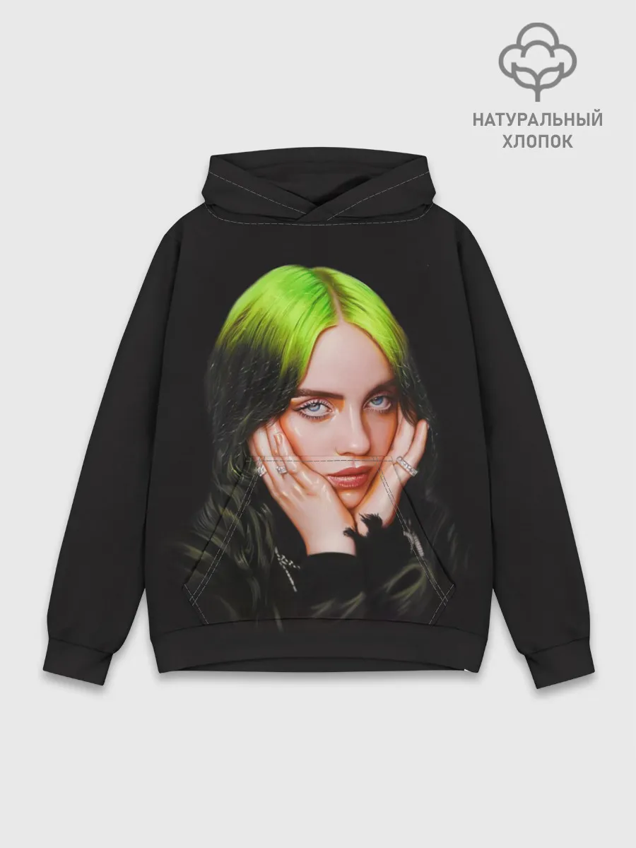 Худи мужской база хлопок / BILLIE EILISH