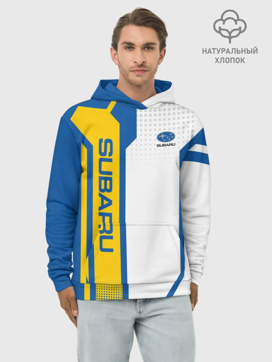 Худи мужской база хлопок / Subaru Driver team