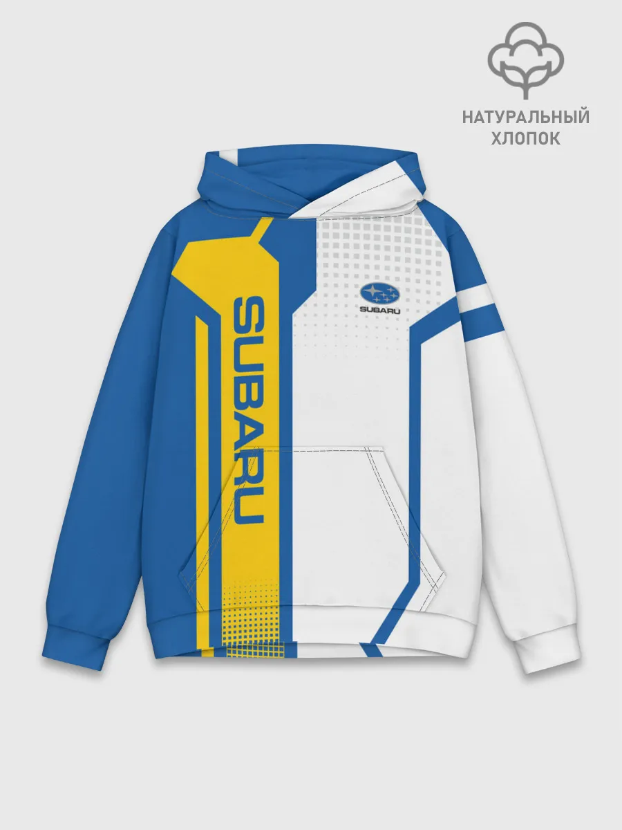 Худи мужской база хлопок / Subaru Driver team