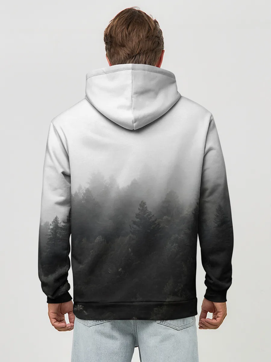 Худи мужской база хлопок / Лес