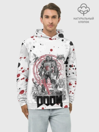 Худи мужской база хлопок / Doom