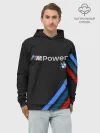 Худи мужской база хлопок / BMW POWER CARBON