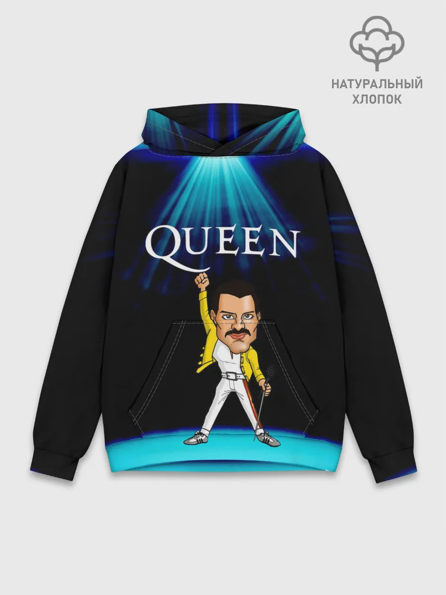 Худи мужской база хлопок / Фреди Меркури
