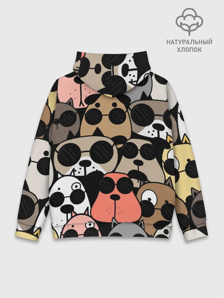 Худи мужской база хлопок / Серьезные псы