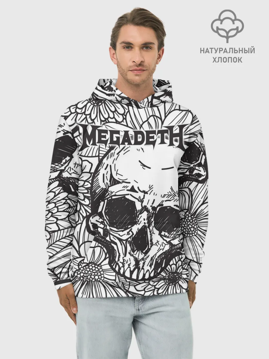 Худи мужской база хлопок / Megadeth