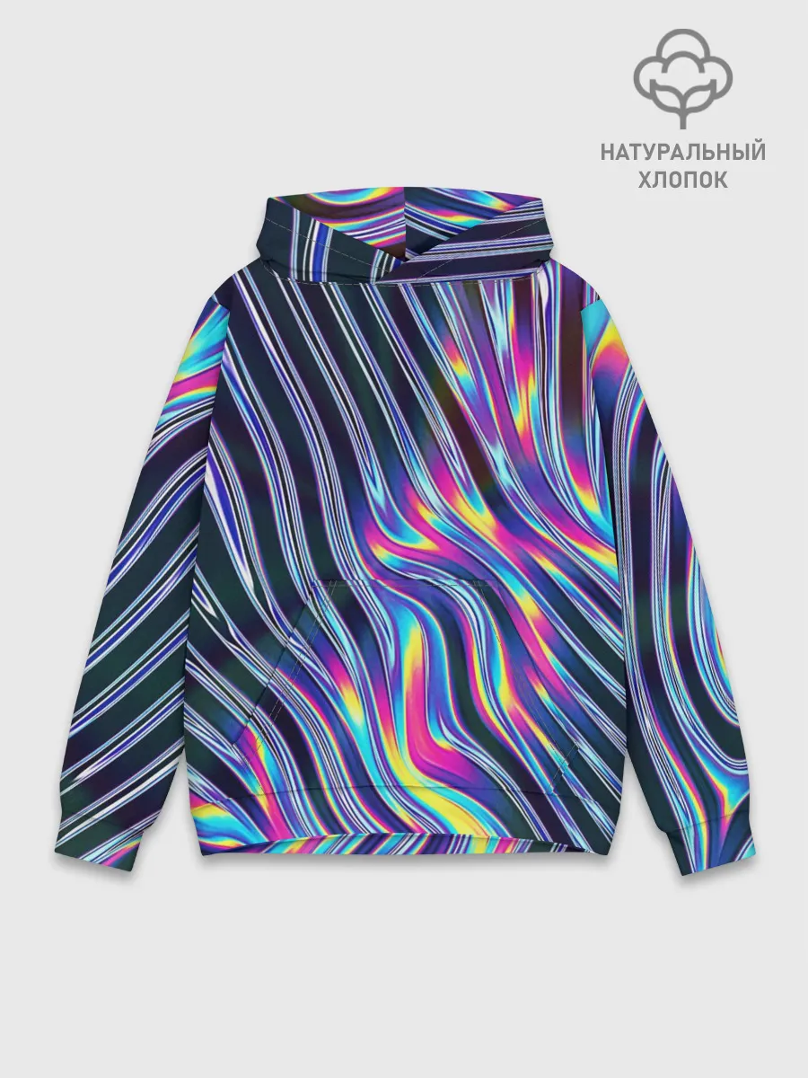 Худи мужской база хлопок / DIGITAL ABSTRACT